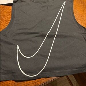 Nike Black Tee with White Logo